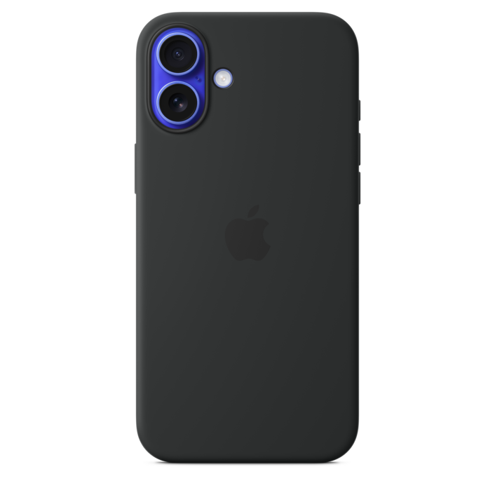 Apple iPhone 16 Plus Silikon Case mit MagSafe, schwarz