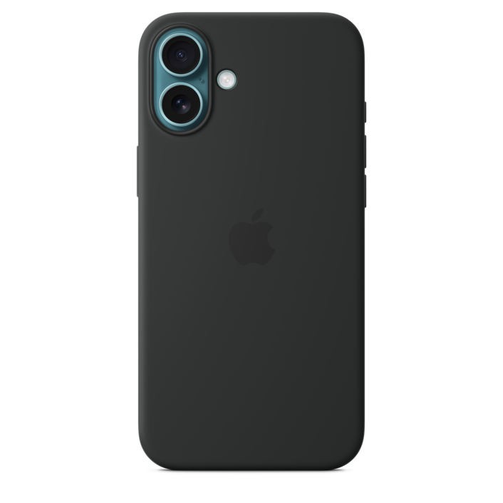 Apple iPhone 16 Plus Silikon Case mit MagSafe, schwarz