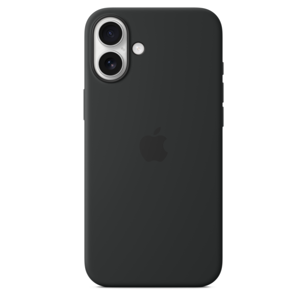 Apple iPhone 16 Plus Silikon Case mit MagSafe, schwarz
