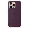 Apple iPhone 16 Pro Silikon Case mit MagSafe, pflaume