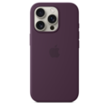 Apple iPhone 16 Pro Silikon Case mit MagSafe, pflaume