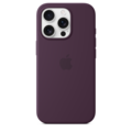 Apple iPhone 16 Pro Silikon Case mit MagSafe, pflaume