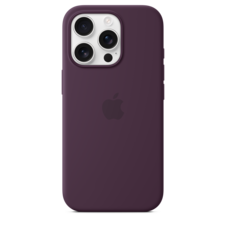Apple iPhone 16 Pro Silikon Case mit MagSafe, pflaume