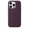 Apple iPhone 16 Pro Silikon Case mit MagSafe, pflaume