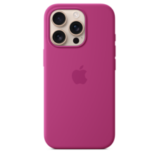 Sie sehen das Produktbild 02 von Apple iPhone 16 Pro Silikon Case mit MagSafe, fuchsia Apple iPhone 16 Pro Silikon Case mit MagSafe, fuchsia