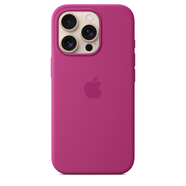 Sie sehen das Produktbild 02 von Apple iPhone 16 Pro Silikon Case mit MagSafe, fuchsia Apple iPhone 16 Pro Silikon Case mit MagSafe, fuchsia