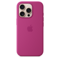 Sie sehen das Produktbild 02 von Apple iPhone 16 Pro Silikon Case mit MagSafe, fuchsia Apple iPhone 16 Pro Silikon Case mit MagSafe, fuchsia