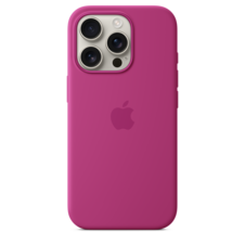 Sie sehen das Produktbild 04 von Apple iPhone 16 Pro Silikon Case mit MagSafe, fuchsia Apple iPhone 16 Pro Silikon Case mit MagSafe, fuchsia