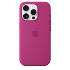 Sie sehen das Produktbild 05 von Apple iPhone 16 Pro Silikon Case mit MagSafe, fuchsia Apple iPhone 16 Pro Silikon Case mit MagSafe, fuchsia