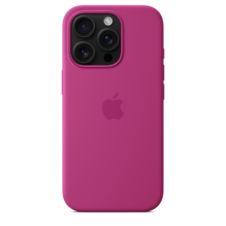 Sie sehen das Produktbild 06 von Apple iPhone 16 Pro Silikon Case mit MagSafe, fuchsia Apple iPhone 16 Pro Silikon Case mit MagSafe, fuchsia