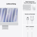 iMac 24" mit 4.5K Retina Display, M4 Chip 10-Core CPU und 10-Core GPU, 24GB, 512GB SSD, silber