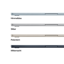 MacBook Air 15" mit M4 Chip, 10-Core CPU und 10-Core GPU, 24GB, 512GB SSD, himmelblau>