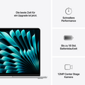 MacBook Air 13" mit M4 Chip, 10-Core CPU und 10-Core GPU, 16GB, 512GB SSD, silber