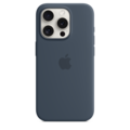 Sie sehen das Produktbild 04 von Apple iPhone 15 Pro Silikon Case mit MagSafe, sturmblau Apple iPhone 15 Pro Silikon Case mit MagSafe, sturmblau