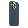 Sie sehen das Produktbild 06 von Apple iPhone 15 Pro Silikon Case mit MagSafe, sturmblau Apple iPhone 15 Pro Silikon Case mit MagSafe, sturmblau