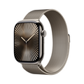 Sie sehen das Produktbild 02 von Apple Watch Series 10 GPS + Cellular, Titan natur, 46mm mit Milanaise-Armband, natur - M/L> Apple Watch Series 10 GPS + Cellular, Titan natur, 46mm mit Milanaise-Armband, natur - M/L>