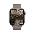 Sie sehen das Produktbild 04 von Apple Watch Series 10 GPS + Cellular, Titan natur, 46mm mit Milanaise-Armband, natur - M/L> Apple Watch Series 10 GPS + Cellular, Titan natur, 46mm mit Milanaise-Armband, natur - M/L>