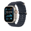 Apple Watch 49mm Verlängerung Ocean-Armband, blau - Gehäusefarbe natur