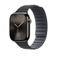 Sie sehen das Produktbild 04 von Apple Watch 46mm Armband mit Magnetverschluss, schwarz - S/M> Apple Watch 46mm Armband mit Magnetverschluss, schwarz - S/M>