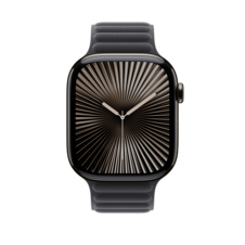 Sie sehen das Produktbild 06 von Apple Watch 46mm Armband mit Magnetverschluss, schwarz - S/M> Apple Watch 46mm Armband mit Magnetverschluss, schwarz - S/M>