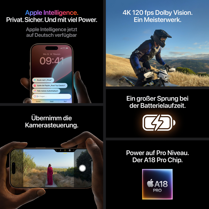 Sie sehen das Produktbild 16 von iPhone 16 Pro, 512GB, Titan wüstensand> iPhone 16 Pro, 512GB, Titan wüstensand>