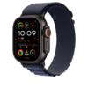 Apple Watch 49mm Alpin-Loop, marine - medium - Gehäusefarbe schwarz