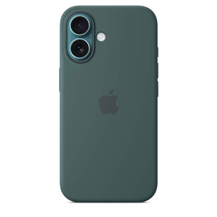 Apple iPhone 16 Silikon Case mit MagSafe, seegrün