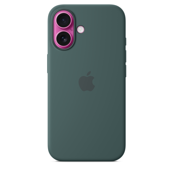 Apple iPhone 16 Silikon Case mit MagSafe, seegrün