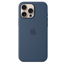 Apple iPhone 16 Pro Max Silikon Case mit MagSafe, denim