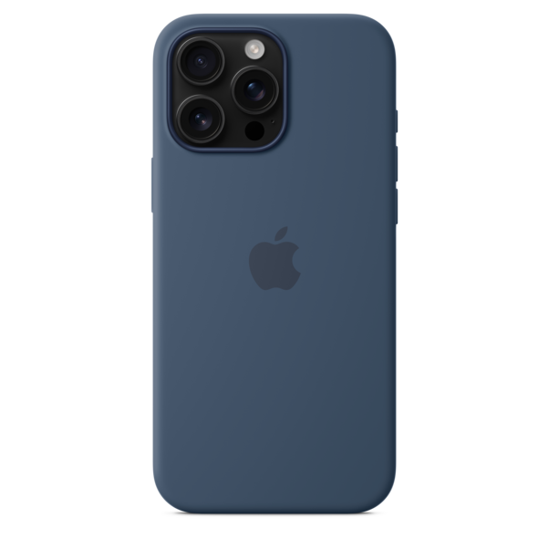 Apple iPhone 16 Pro Max Silikon Case mit MagSafe, denim