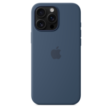 Apple iPhone 16 Pro Max Silikon Case mit MagSafe, denim