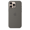 Apple iPhone 16 Pro Max Silikon Case mit MagSafe, steingrau