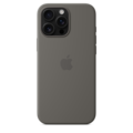 Apple iPhone 16 Pro Max Silikon Case mit MagSafe, steingrau