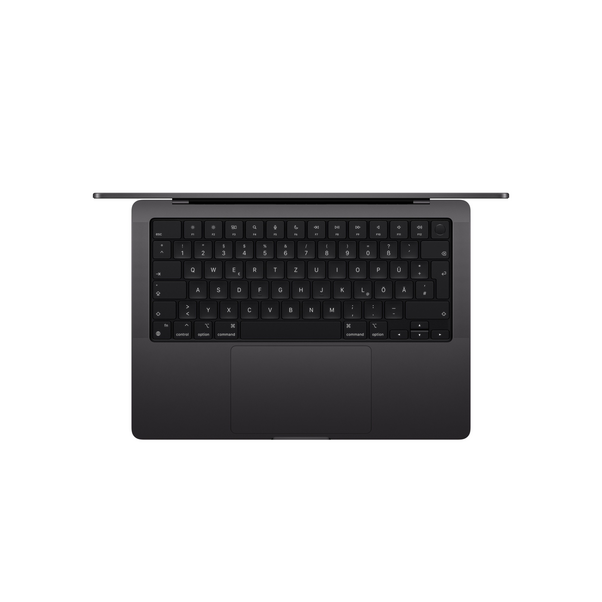 MacBook Pro 14" mit M4 Pro Chip, 12-Core CPU und 16-Core GPU, 24GB, 512GB SSD, space schwarz>