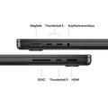MacBook Pro 14" mit M4 Pro Chip, 12-Core CPU und 16-Core GPU, 24GB, 512GB SSD, space schwarz>