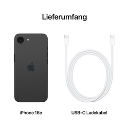 iPhone 16e, 512GB, schwarz>