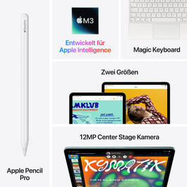 Apple iPad Air 11" Wi-Fi + Cellular, 1TB, polarstern