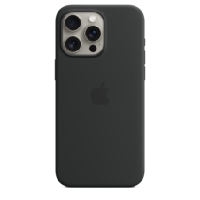 Sie sehen das Produktbild 02 von Apple iPhone 15 Pro Max Silikon Case mit MagSafe, schwarz> Apple iPhone 15 Pro Max Silikon Case mit MagSafe, schwarz>