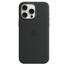 Sie sehen das Produktbild 04 von Apple iPhone 15 Pro Max Silikon Case mit MagSafe, schwarz> Apple iPhone 15 Pro Max Silikon Case mit MagSafe, schwarz>