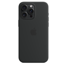Sie sehen das Produktbild 05 von Apple iPhone 15 Pro Max Silikon Case mit MagSafe, schwarz> Apple iPhone 15 Pro Max Silikon Case mit MagSafe, schwarz>