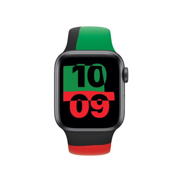 Apple Watch 40mm Black Unity Sportarmband, M/L