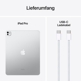 Apple iPad Pro 13" Wi-Fi mit Standardglas, 256GB, silber