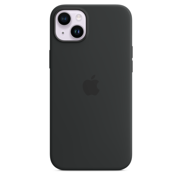 Sie sehen das Produktbild 03 von Apple iPhone 14 Plus Silikon Case mit MagSafe, mitternacht Apple iPhone 14 Plus Silikon Case mit MagSafe, mitternacht