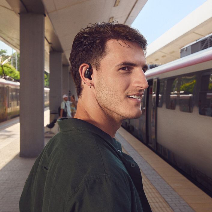 JBL Sense Pro, kabelloser Open-Ear-Kopfhörer, schwarz