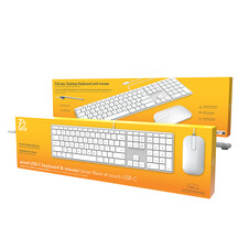 Sie sehen das Produktbild 04 von Zagg USB-C Apple Tastatur & Maus, kabelgebunden, silber, deutsch Zagg USB-C Apple Tastatur & Maus, kabelgebunden, silber, deutsch