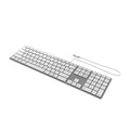 Zagg USB-C Apple Tastatur, kabelgebunden, silber, deutsch