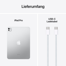 11" iPad Pro Wi-Fi 256 GB Standardglas - Silber (M4)