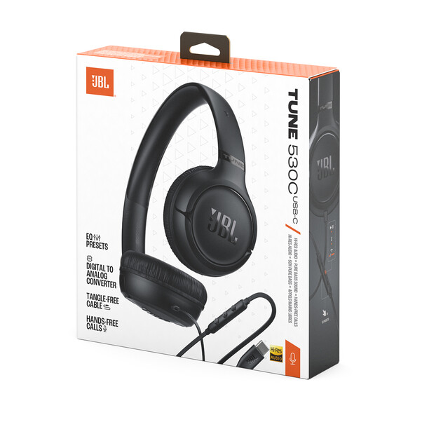 JBL TUNE530C, kabelgebundener On-Ear Kopfhörer, schwarz