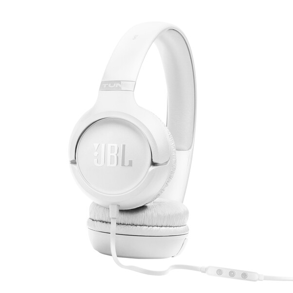 JBL TUNE530C, kabelgebundener On-Ear Kopfhörer, weiß
