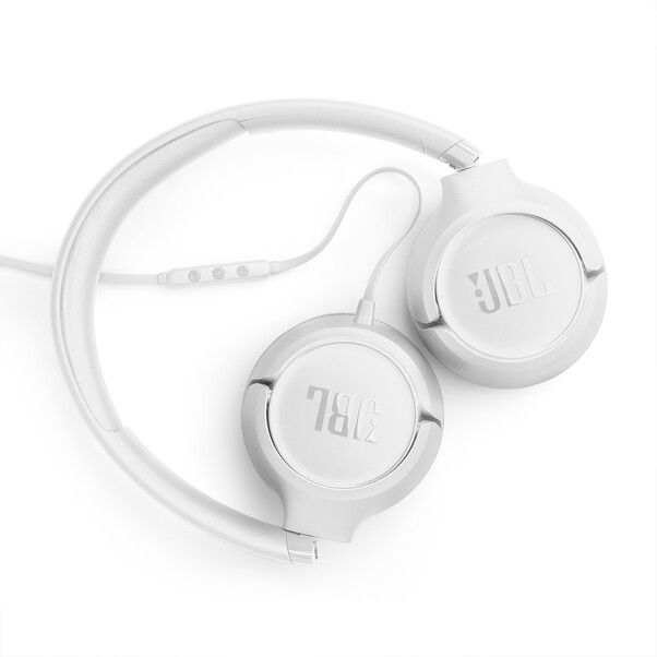 JBL TUNE530C, kabelgebundener On-Ear Kopfhörer, weiß